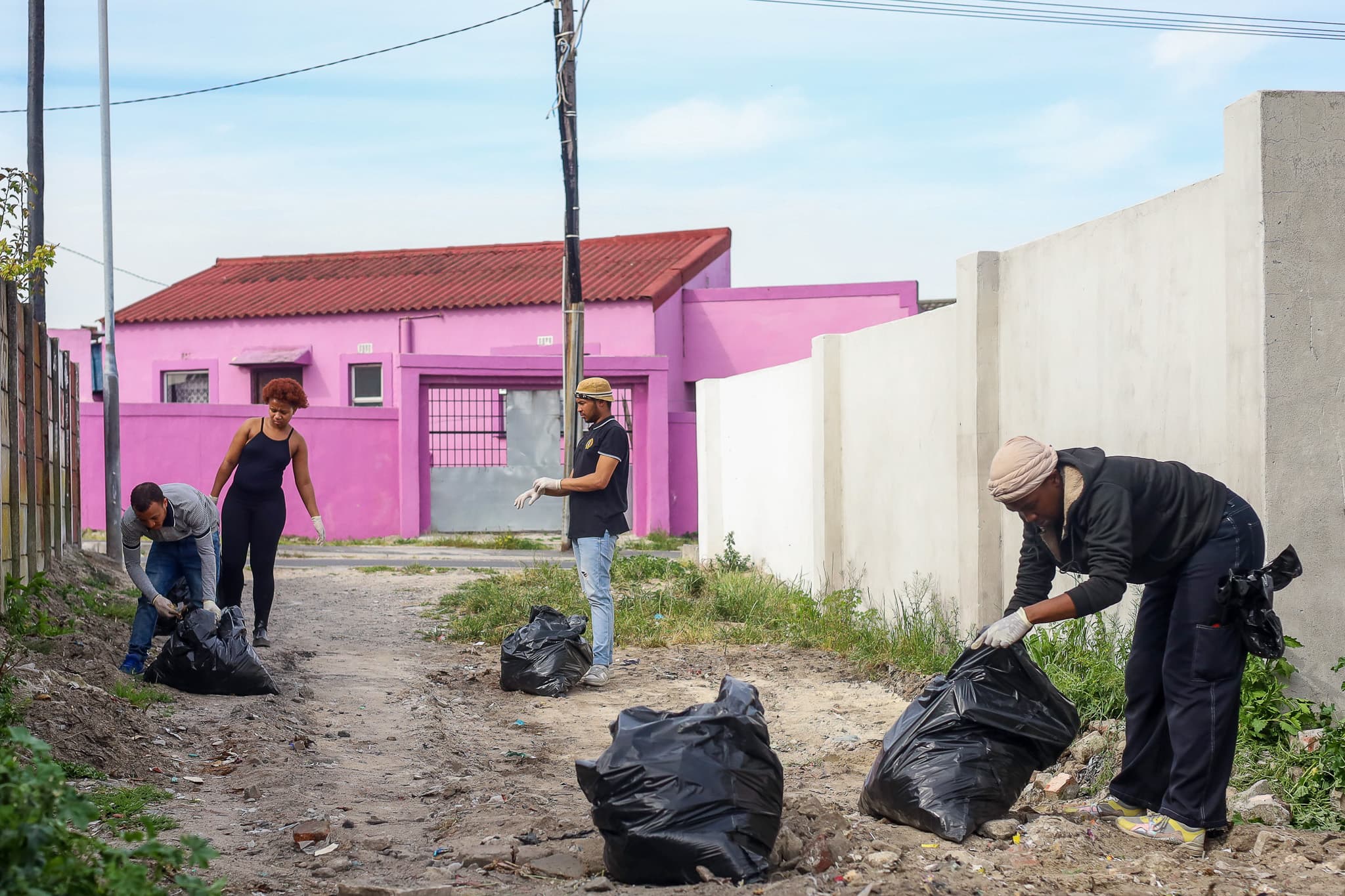 Runway to Peace 2025 community cleanup campaign in Gugulethu, Western Cape