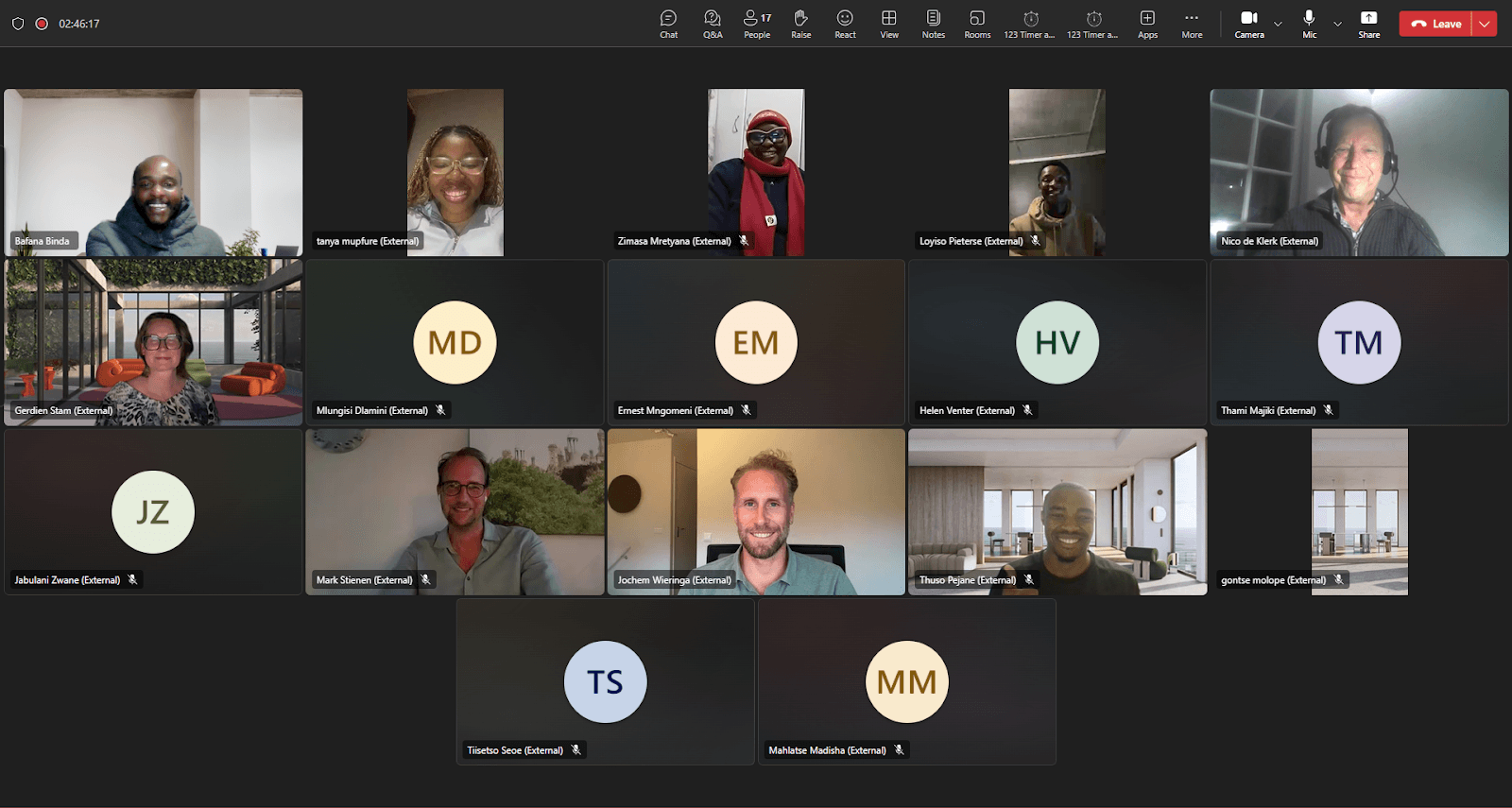 Virtual pitch competition and international mentorship panel