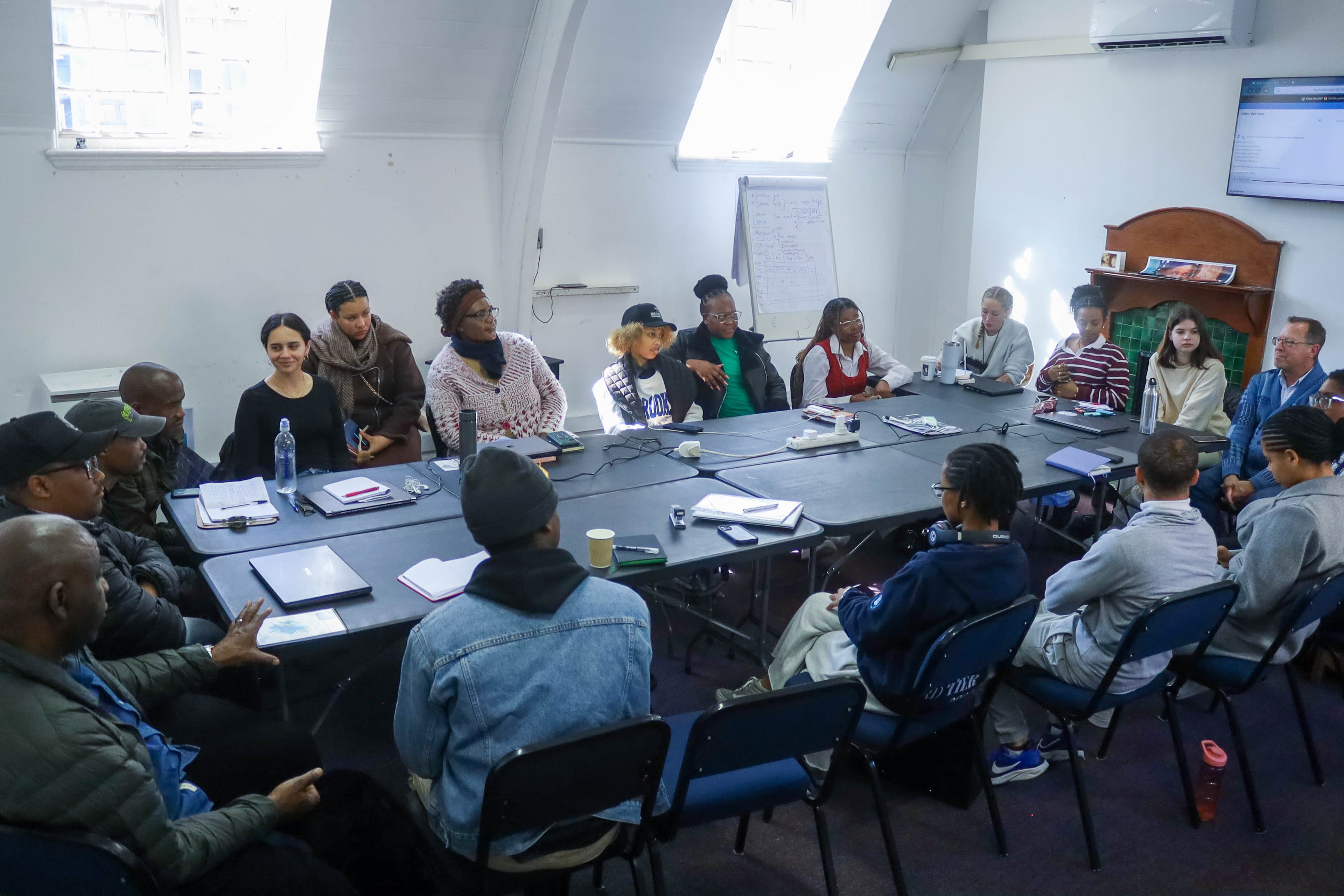 International delegates and Nelsons collaborating in an Africa Unite workshop in Cape Town