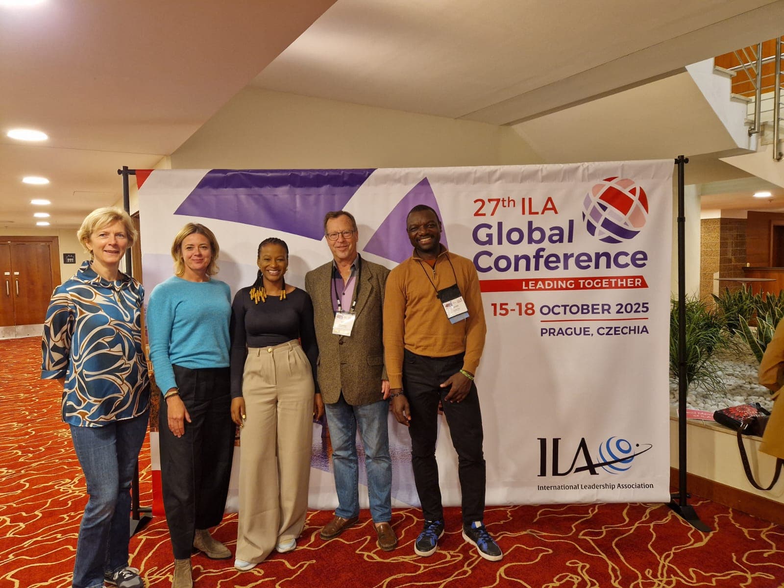 Dr. Nico de Klerk speaking on global stage at the International Leadership Association