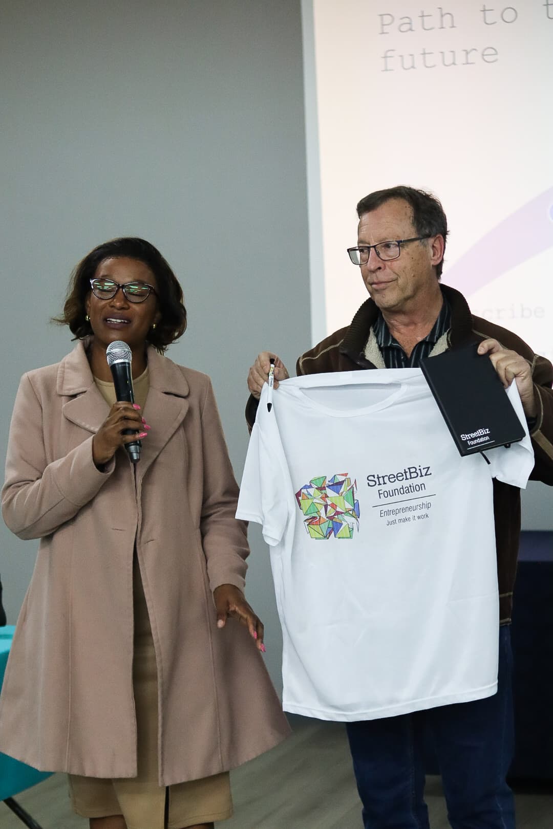 Board Directors Mahlatse Madisha and Dr. Nico de Klerk in strategic dialogue at the Gauteng Conference