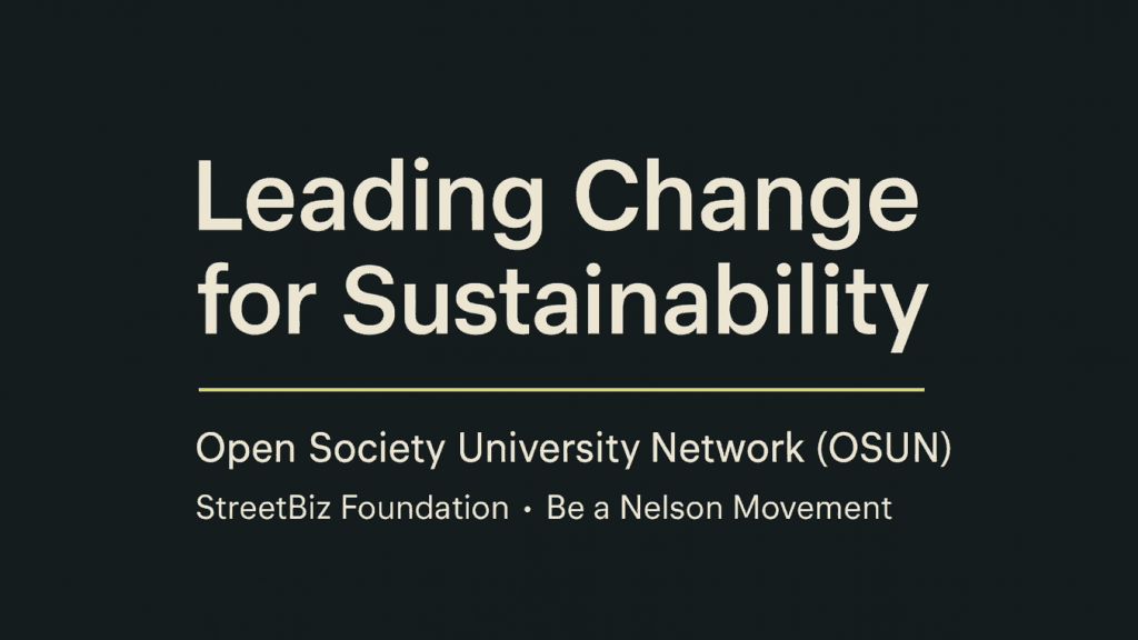 Leading Change for Sustainability: Intrapreneurship in Action