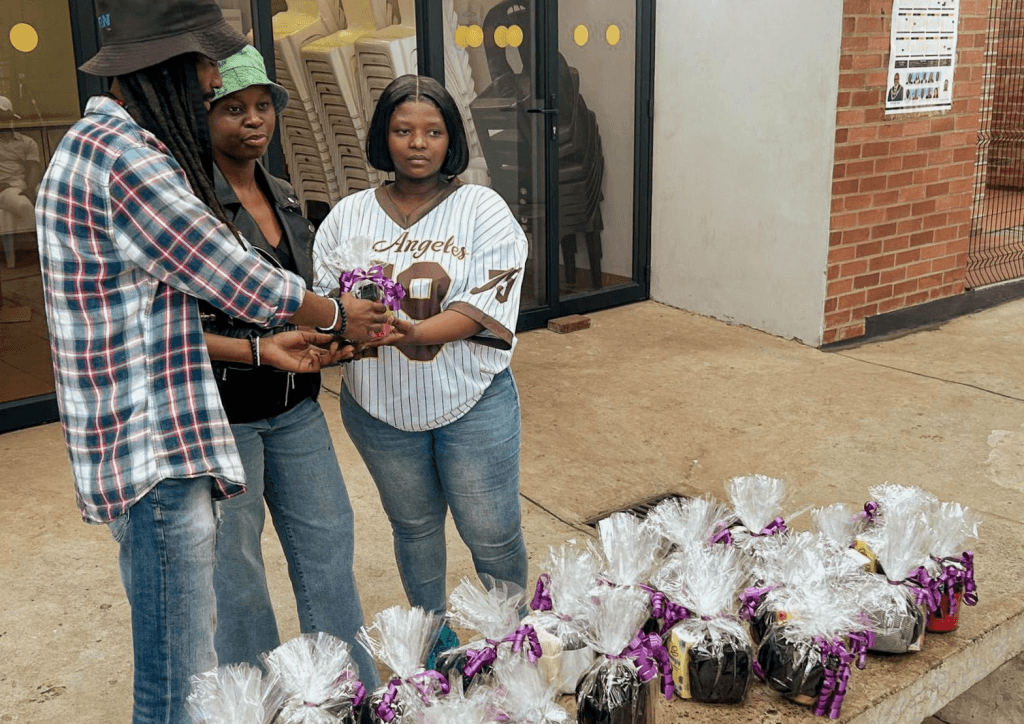 StreetBiz teams distributing essential care packages and meals to township waste pickers